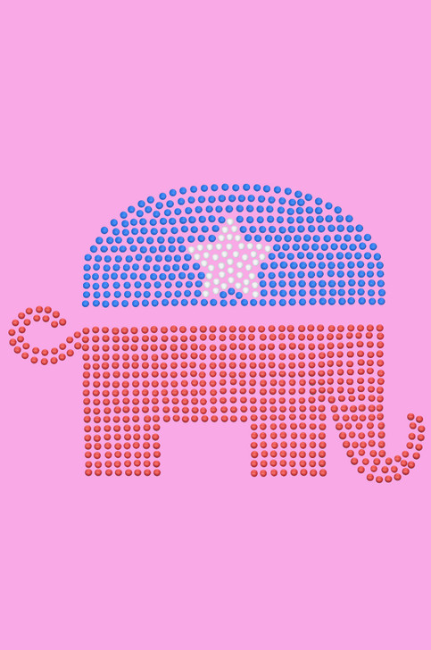 Patriotic Elephant - Women's T-shirt