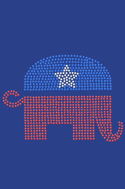 Patriotic Elephant - Women's T-shirt