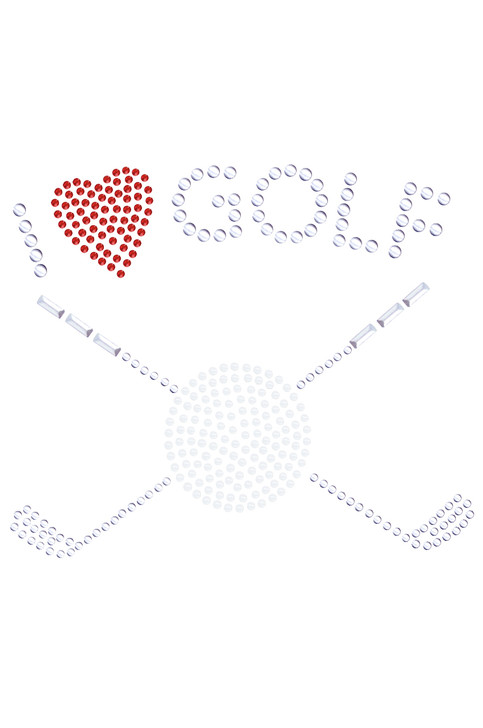 I Love Golf (Small) - Women's Tee