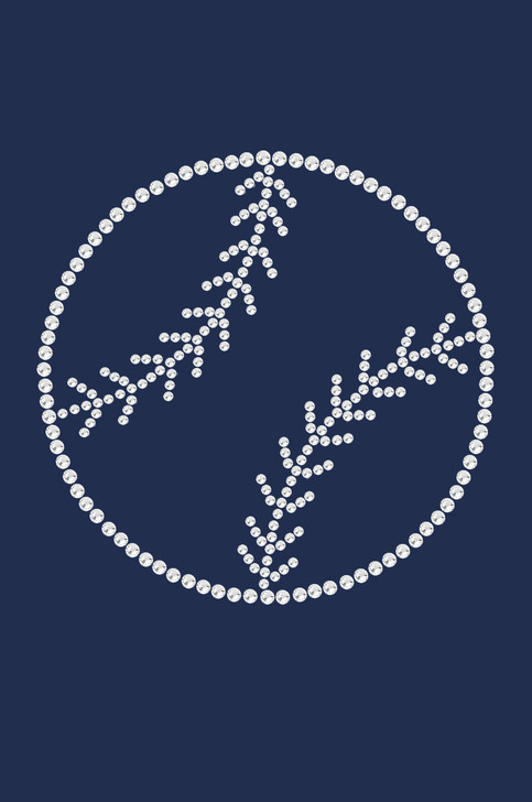 Baseball (Rhinestone Outline) - Women's Tee