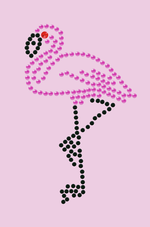 Pink Flamingo with Black Legs (Small) - Women's T-shirt