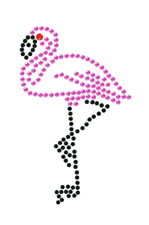 Pink Flamingo with Black Legs (Small) - Women's T-shirt