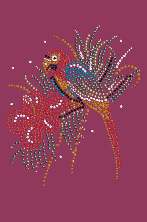 Parrot with Hibiscus - Women's T-shirt