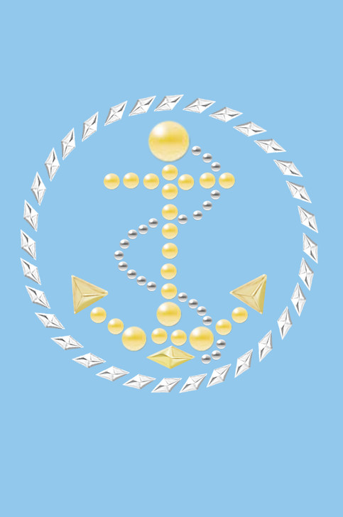 Anchor Circle (Nailhead)  - Women's T-shirt