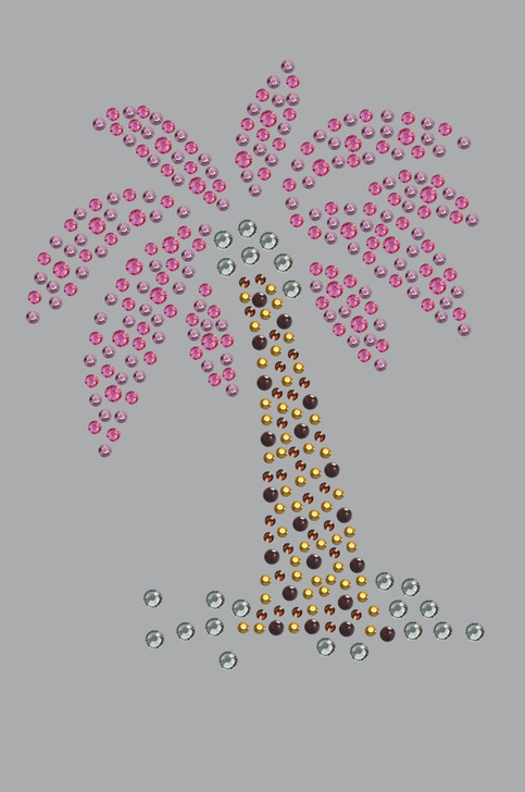 Palm Tree (Pink) - Women's T-shirt