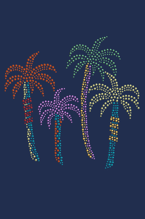 Palm Trees (Multicolor) - Women's T-shirt