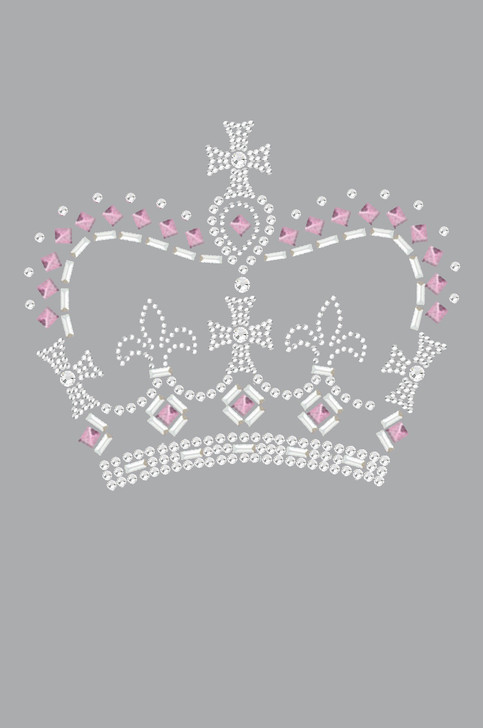 Crown #15 ( Pink, Silver & Clear) - Women's T-shirt