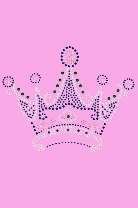 Crown #16 ( Clear, Blue, Green, & Pink)- Women's T-shirt