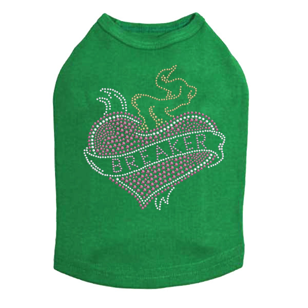 Heart Breaker Rhinestone Dog Tank
