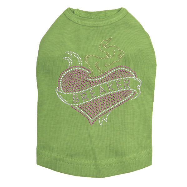 Heart Breaker Rhinestone Dog Tank