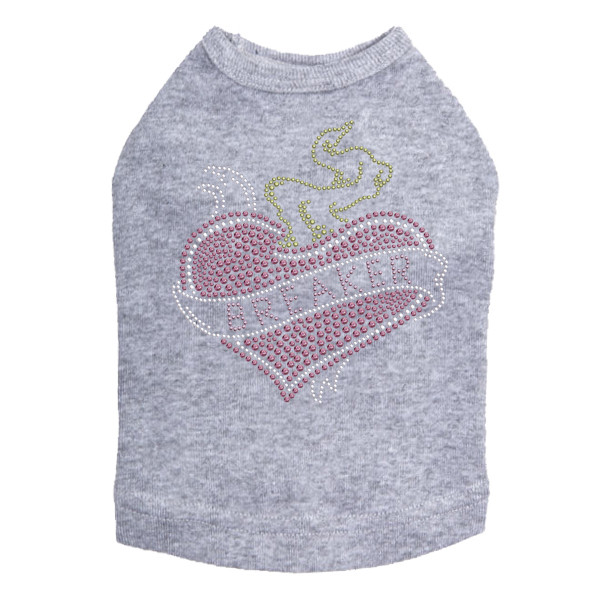 Heart Breaker Rhinestone Dog Tank
