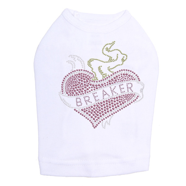 Heart Breaker Rhinestone Dog Tank