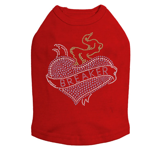 Heart Breaker Rhinestone Dog Tank