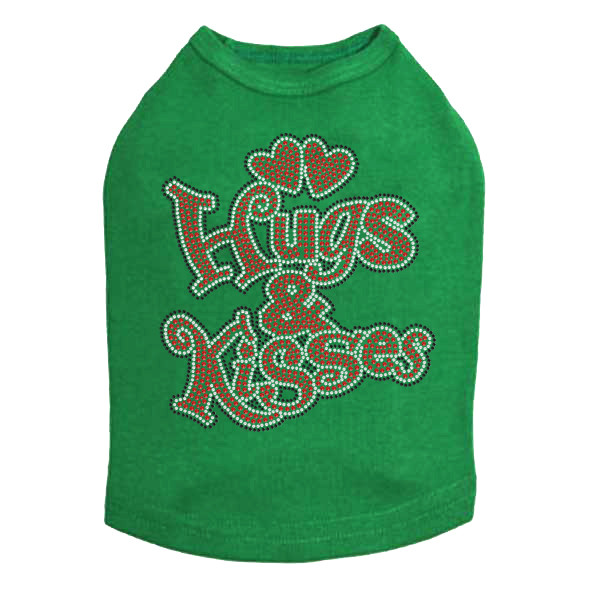 Hugs & Kisses Rhinestone Dog Tank