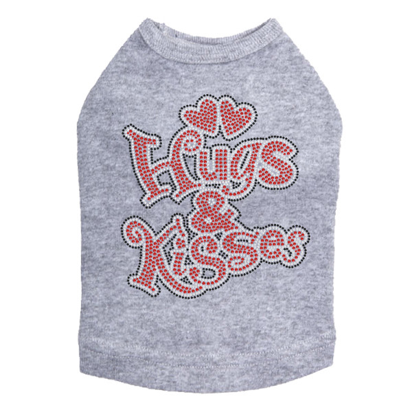 Hugs & Kisses Rhinestone Dog Tank