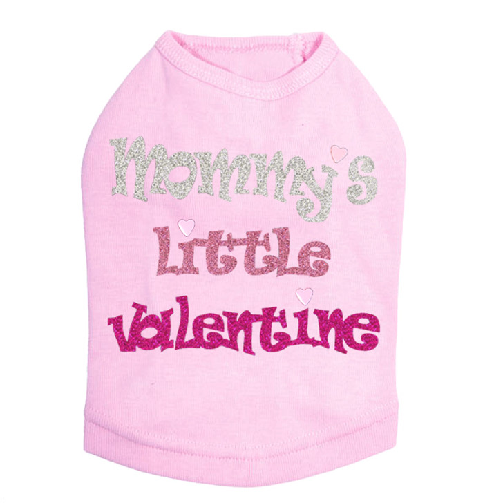 Mommy's Little Valentine Rhinestone dog tank for large and small dogs.