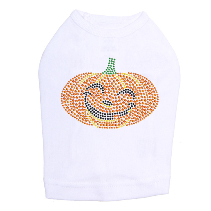 Smilling Jack-o-lantern Dog Tank