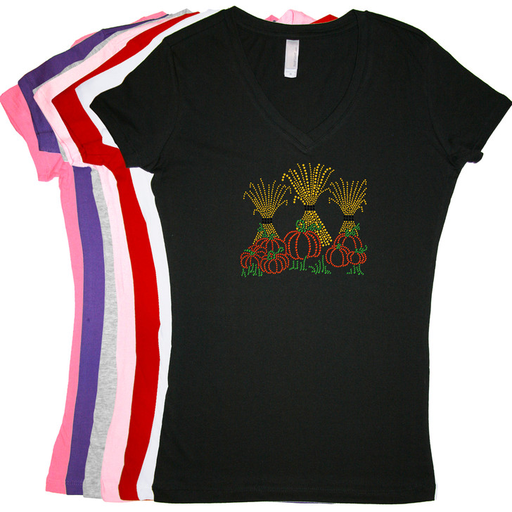 Hay Stacks & Pumpkins - Women's T-shirt