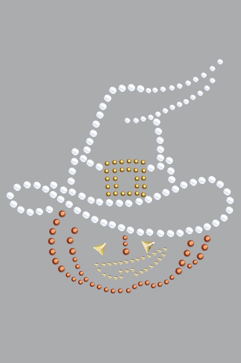 Pumpkin with Witch Hat - Women's T-shirt