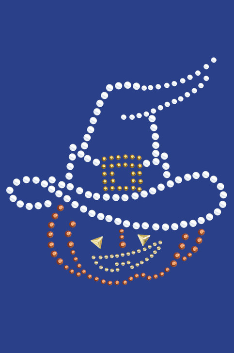 Pumpkin with Witch Hat - Women's T-shirt