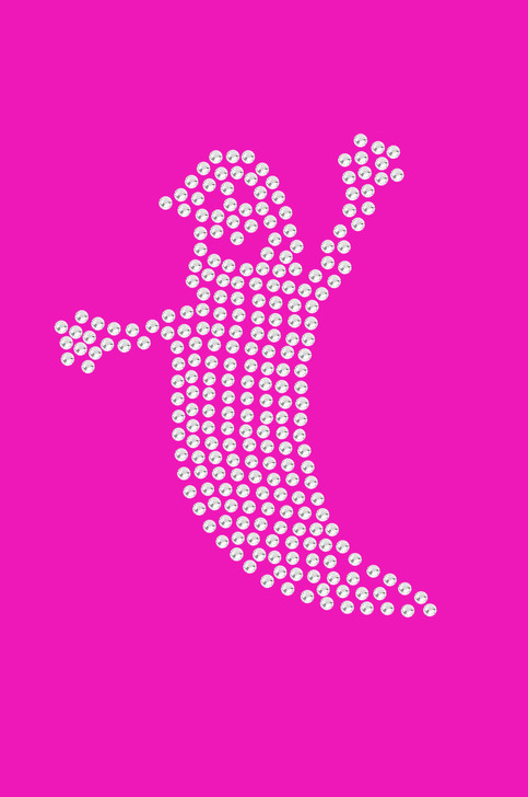 Skinny Rhinestone Ghost - Women's T-shirt