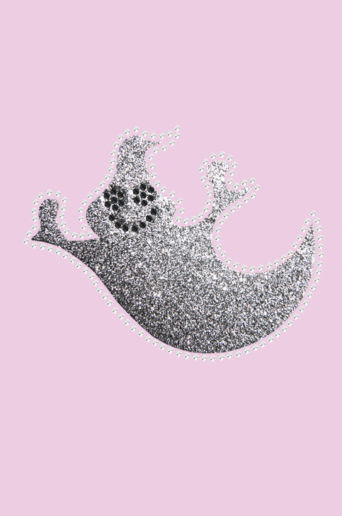 Silver Glitter Ghost Bandanna