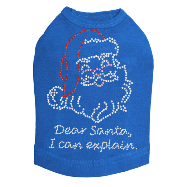 Santa Face - "I Can Explain" - Dog Tank