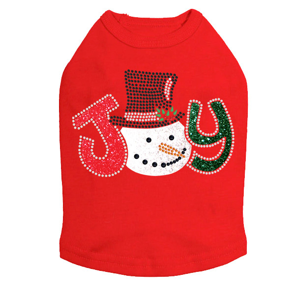 Joy Snowman - Red Dog Tank