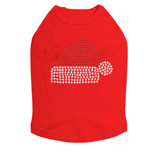 Santa Hat - Red Dog Tank