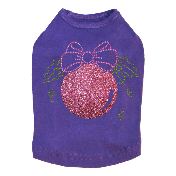Pink Glitter Ornament - Purple Dog Tank