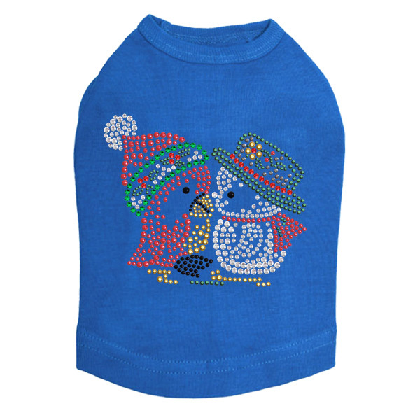 Christmas Birds - Royal  Dog Tank