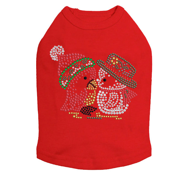 Christmas Birds - Red Dog Tank