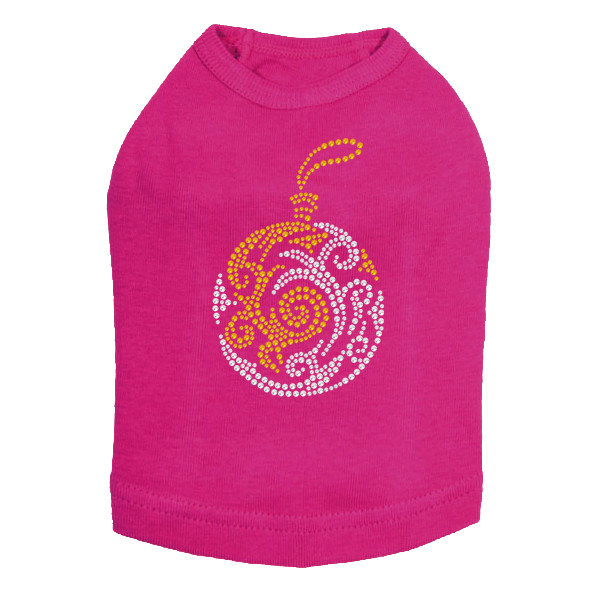 Gold & Silver Christmas Ornament - Fuchsia Dog Tank