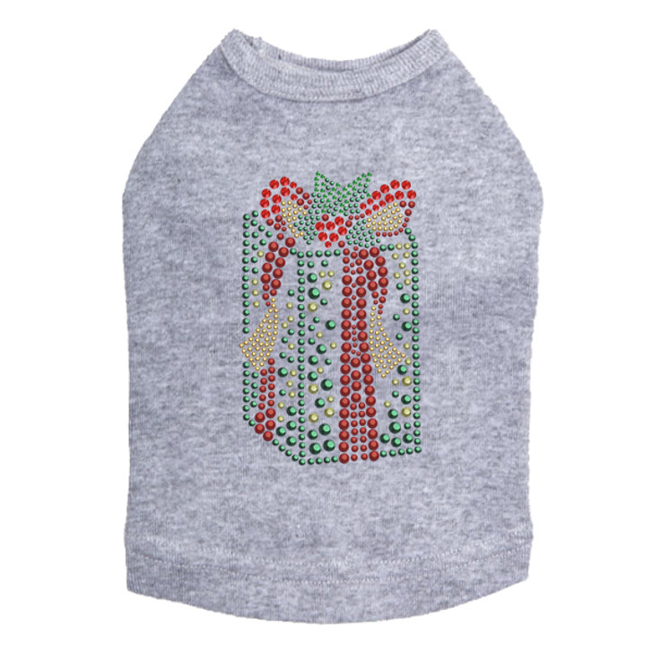 Green Christmas Gift - Gray Dog Tank