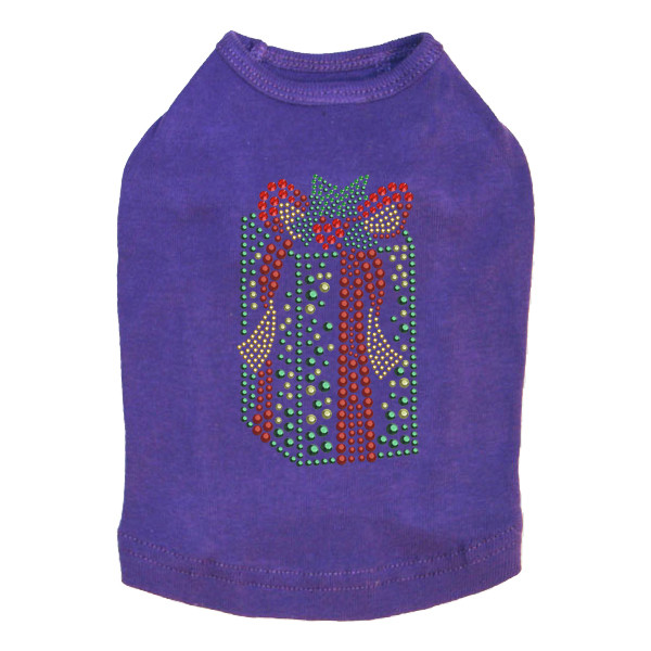 Green Christmas Gift - Purple Dog Tank