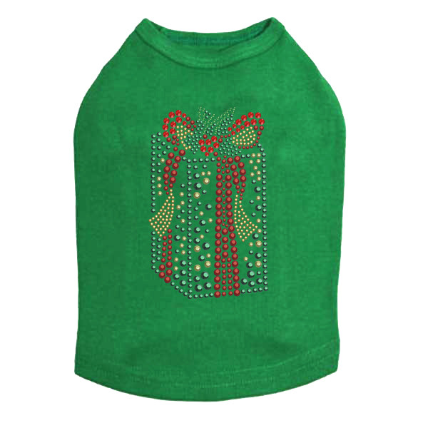 Green Christmas Gift - Kelly Green Dog Tank