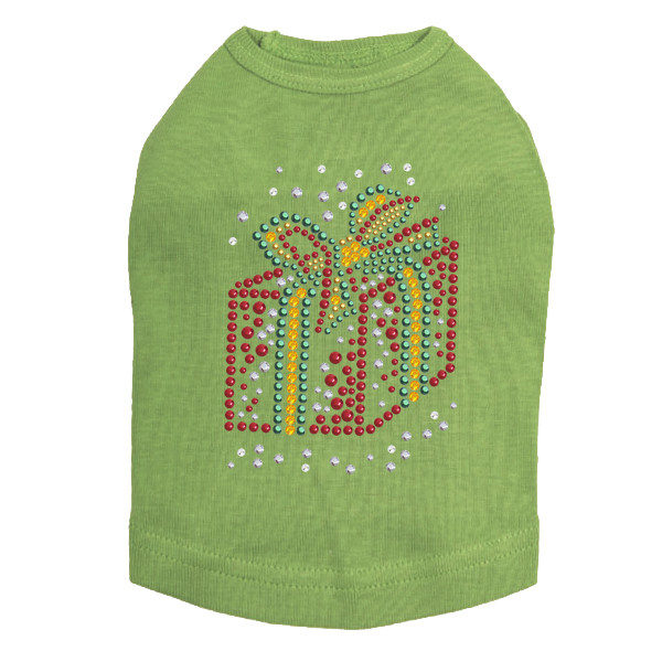 Red Christmas Gift - Lime Dog Tank