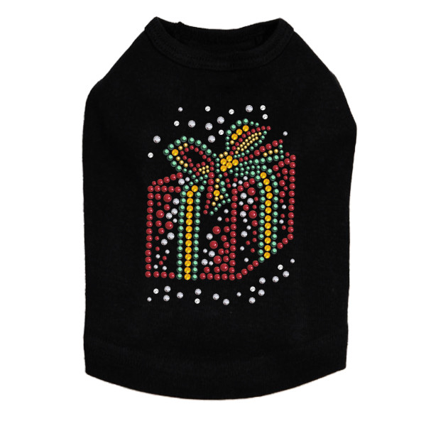 Red Christmas Gift - Black Dog Tank