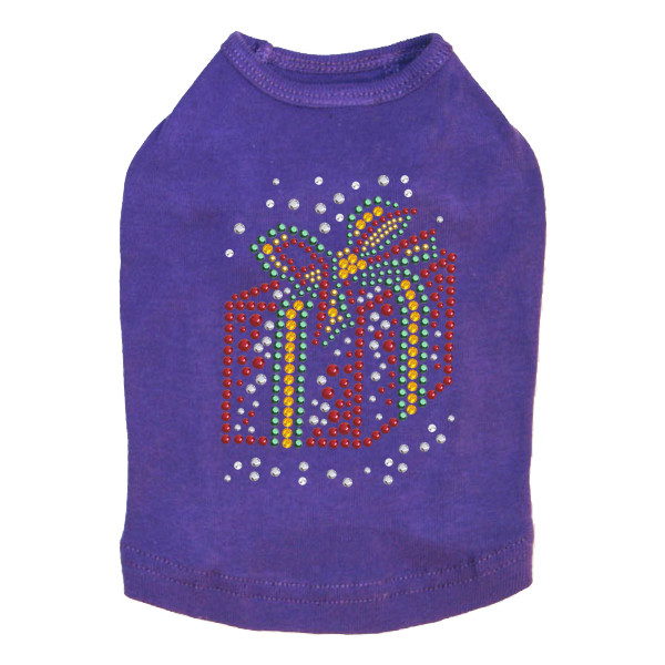 Red Christmas Gift - Purple Dog Tank