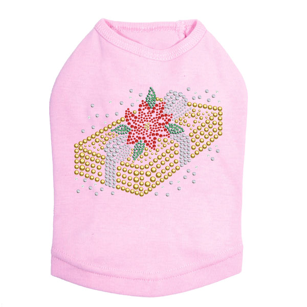 Gold Christmas Gift - Pink Dog Tank