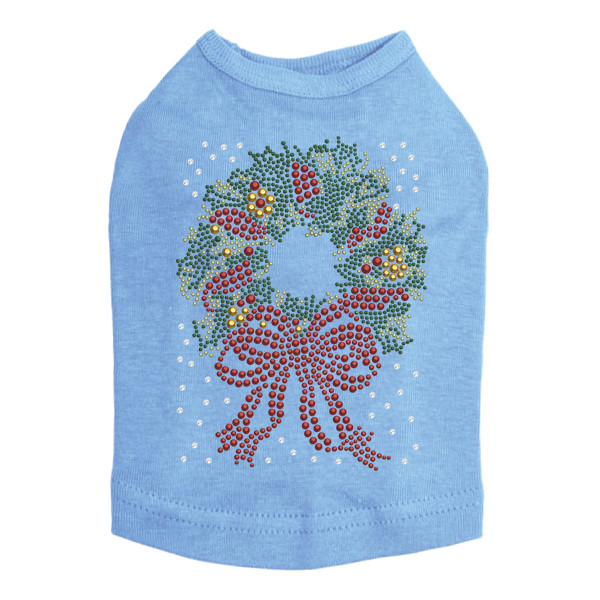 Christmas Wreath - Blue Dog Tank