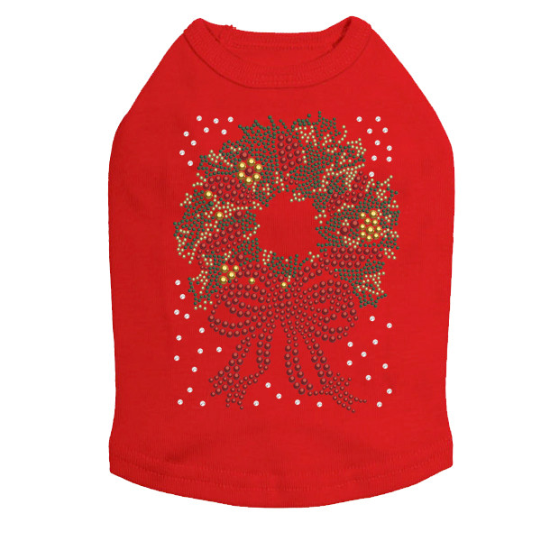 Christmas Wreath - Red Dog Tank