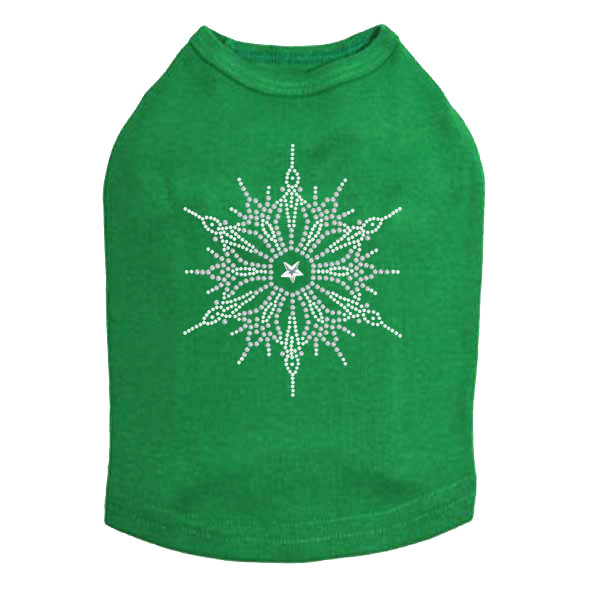 Snowflake #1 Rhinestone Dog Tank