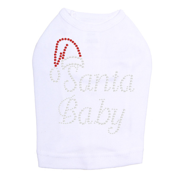 Santa Baby - White Dog Tank
