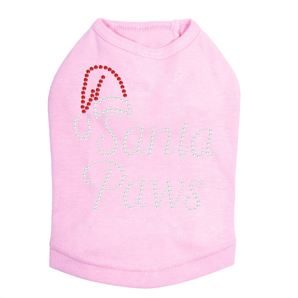 Santa Paws - Pink Dog Tank