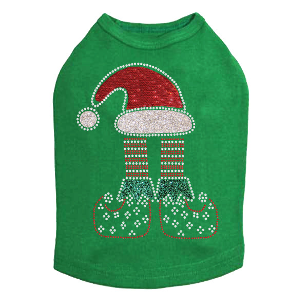 Christmas Elf - Kelly Green Dog Tank