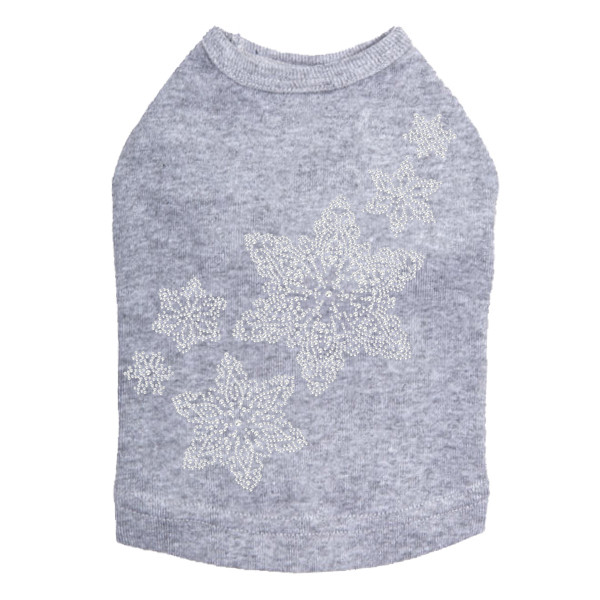 Rhinestone Snowflakes Rhinestone Dog Tank