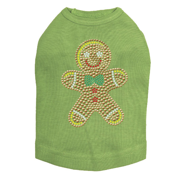Gingerbread Man - Lime Dog Tank