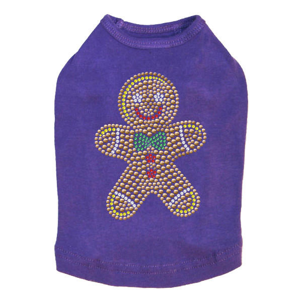 Gingerbread Man - Purple Dog Tank