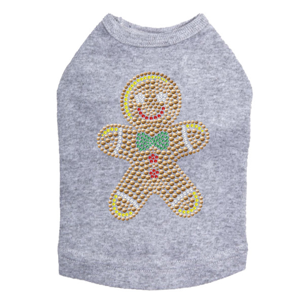 Gingerbread Man - Gray Dog Tank